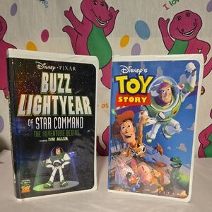 Buzz Lightyear and Toy Story VHS Movies